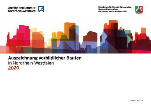 Titelbild der Dokumentation zum Preisverfahren "Auszeichnung vorbildlicher Bauten 2020"