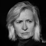 Portrait einer Person in schwarz/weiß