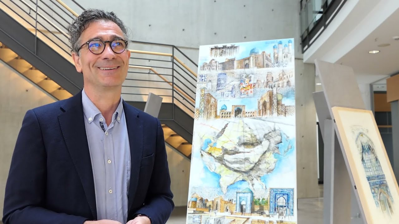 Ausstellungsvideo: „Von Astana nach Samarkand: Reiseskizzen eines Architekten“