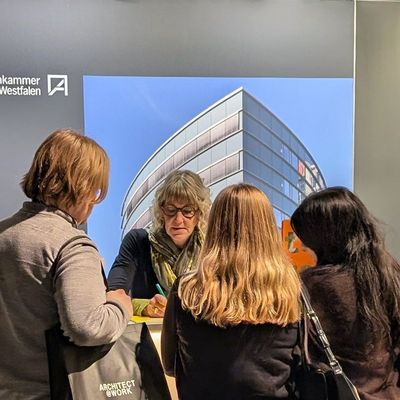 Infostand der AKNW auf der architect@work 2025 Infostand der AKNW auf der architect@work 2025