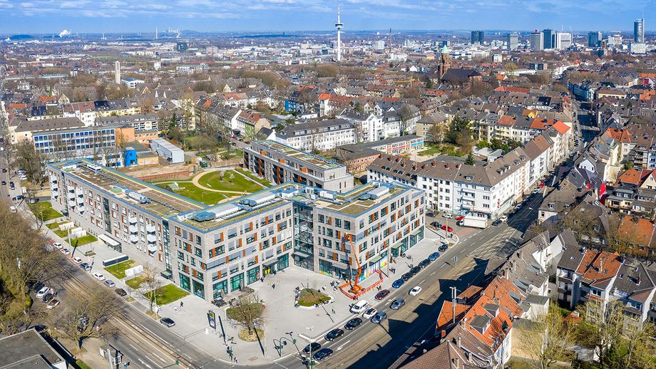 Luftbild Cranachhöfe, Essen; Architektur: Nattler GmbH, Essen