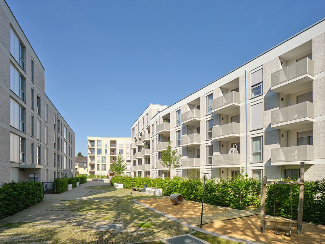 Wohnquartier Herler Straße in Köln - Architektur: 3pass Kusch Mayerle BDA Architekten Stadtplaner Part mbB, Köln; Landschaftsarchitektur: Förder Landschaftsarchitekten GmbH, Essen 